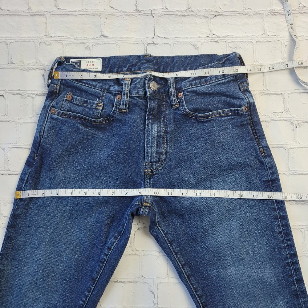 ✅ Gap Woman’s Blue jeans slim size 28 - Picture 6 of 12